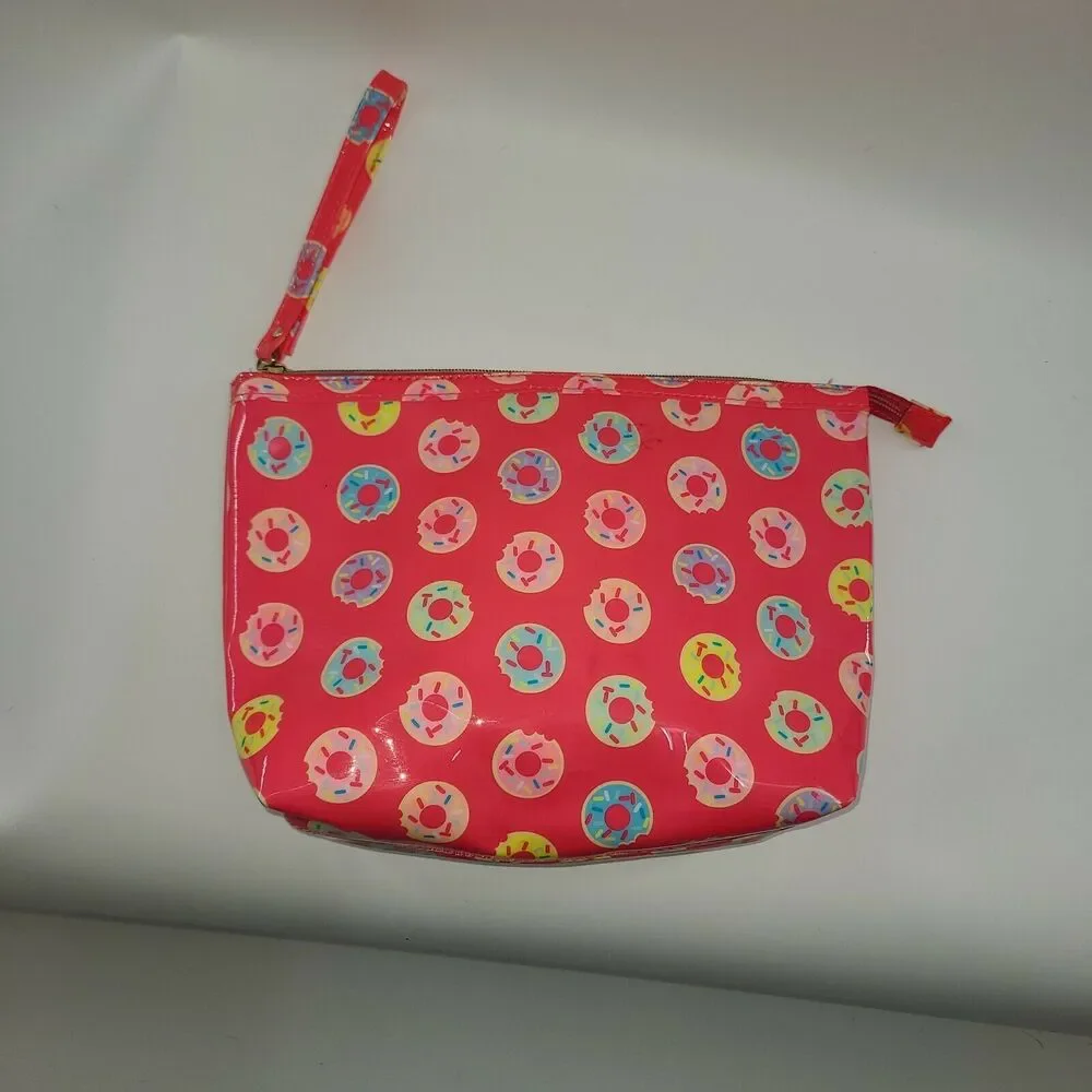 Dabney Lee Pink Donut Cosmetic Makeup Bag